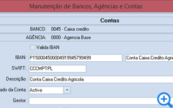 Centralgest - SEPA - Manutenção de Bancos, Agências e Contas