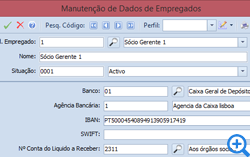 Centralgest - SEPA - Manutenção de Dados de Empregados