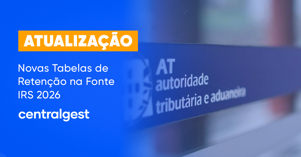 Atualização | Novas Tabelas de Retenção na Fonte - IRS 2026