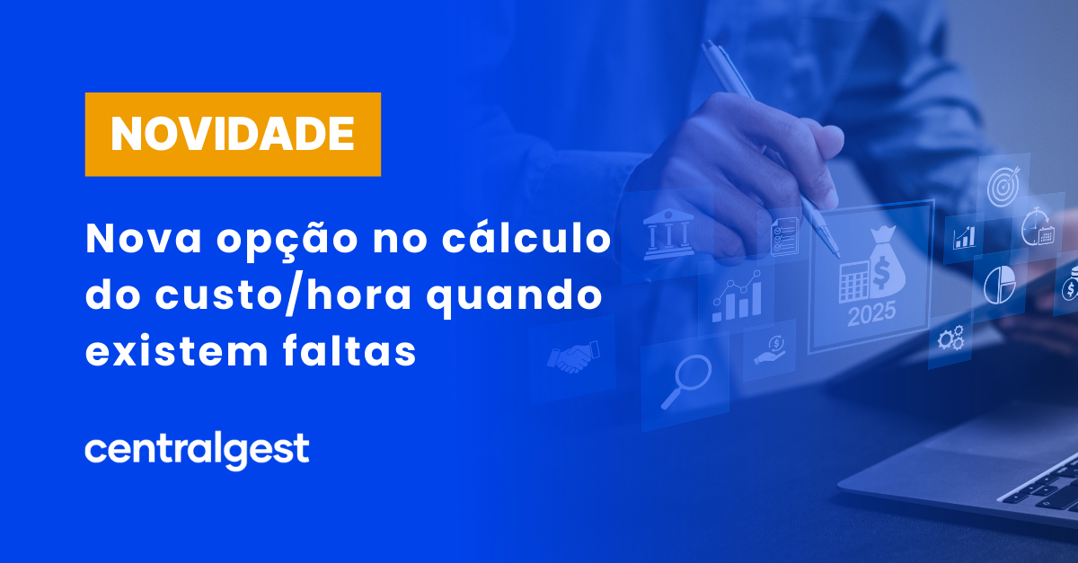 Nova opção no cálculo do custo/hora quando existem faltas
